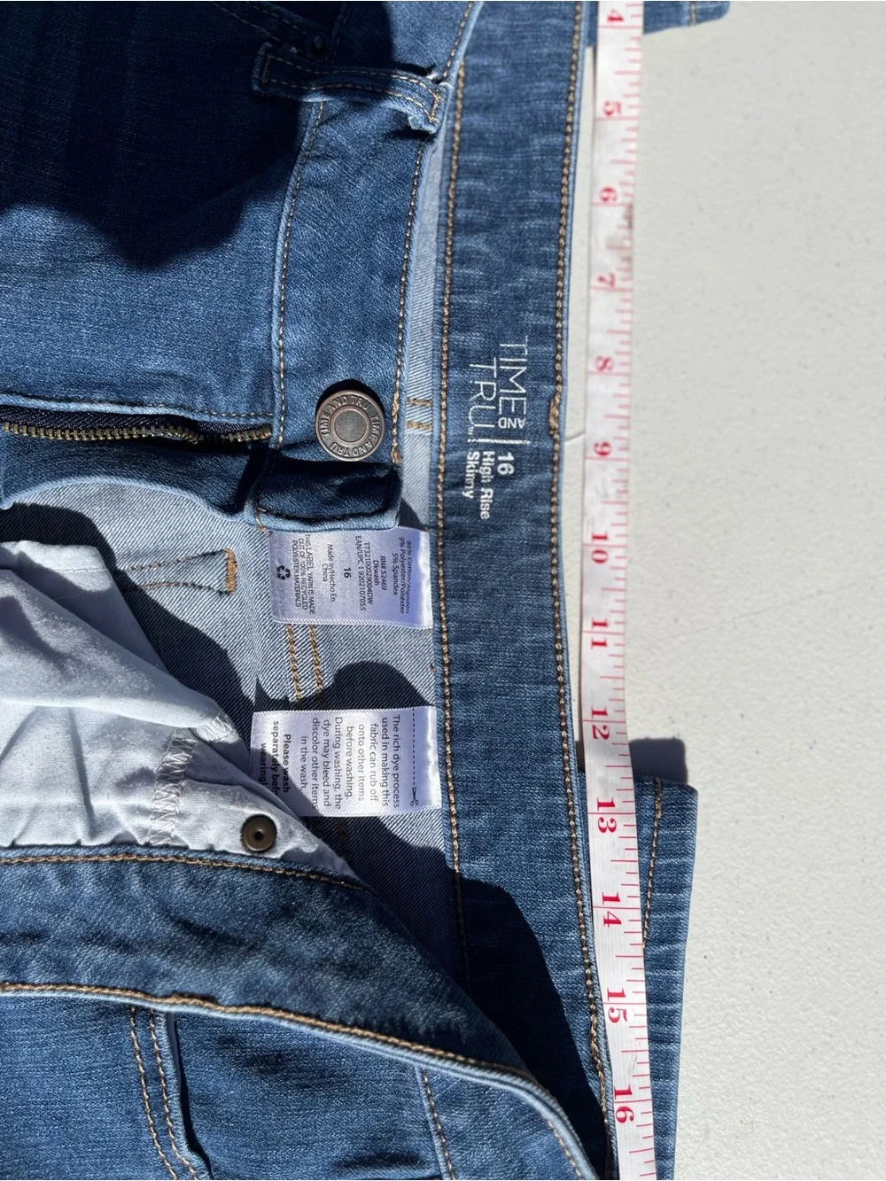 Time and Tru Dark Blue Denim Shorts